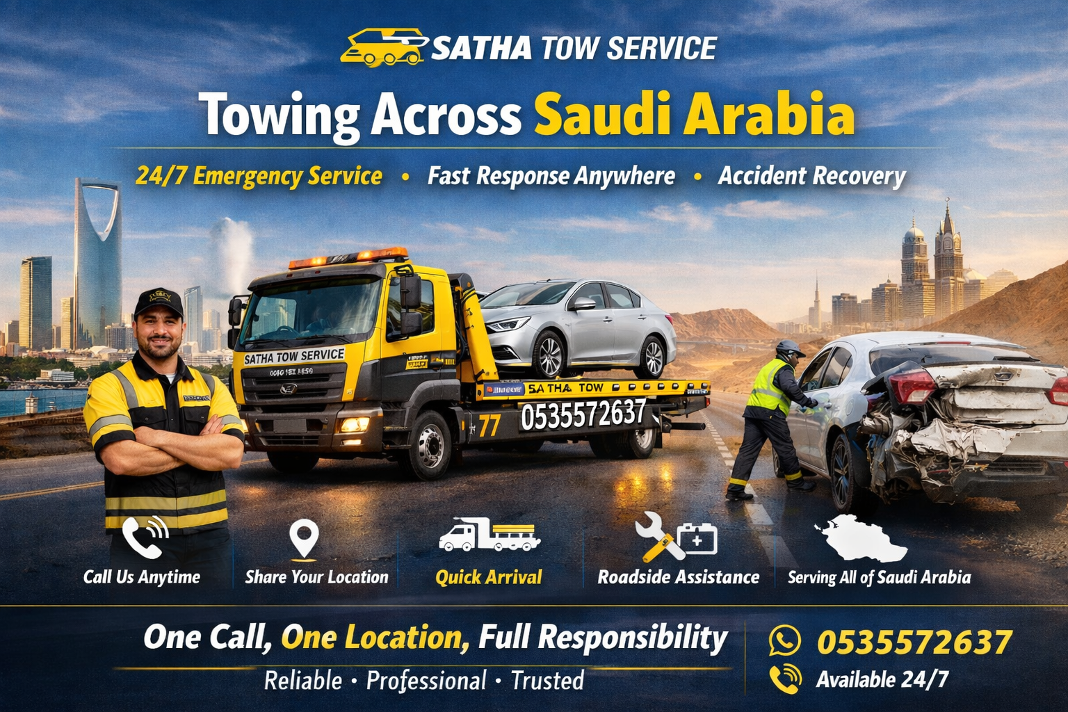 Satha Tow Service – All Over Saudi Arabia